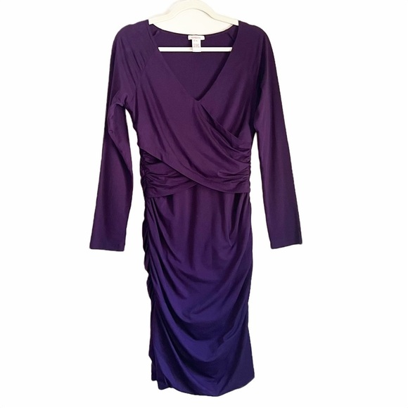 Sundance Eternal Compliments Ruched purple
dress M - Picture 2 of 5